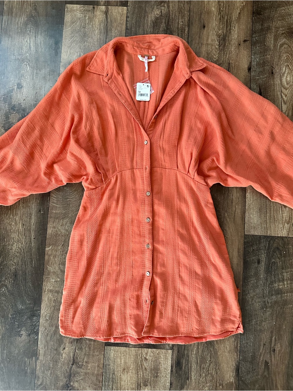 Free People Button-Front Dress